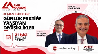 Roma V Kriterleri: Günlük Pratiğe Yansıyan Değişiklikler
