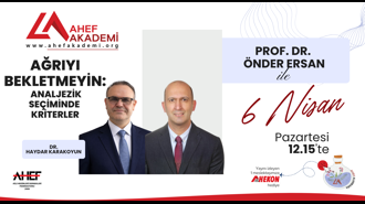 Ağrıyı Bekletmeyin: Analjezik Seçiminde Kriterler Canlı Yayını